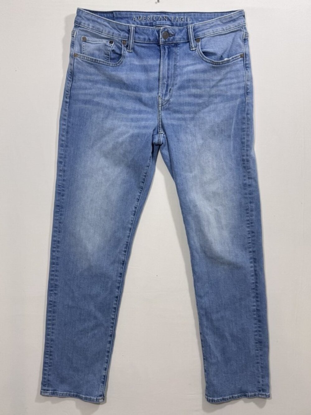 American Eagle Next Level Flex Original Straight Blue Denim Jeans 33x32 33x31